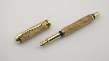 Hêtre ondé "Sedona" plaqué or 24 kt *** 49,00 €